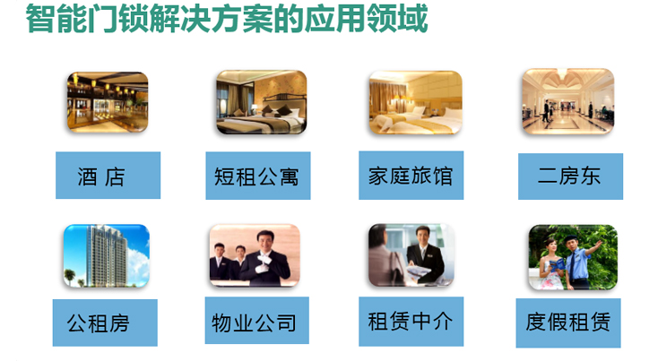 短租房、酒店式公寓、家庭旅館智能門鎖及解決方案