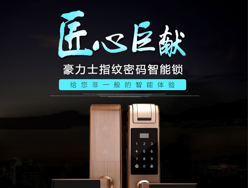 豪力士智能鎖廠(chǎng)家 D8202F新品上市