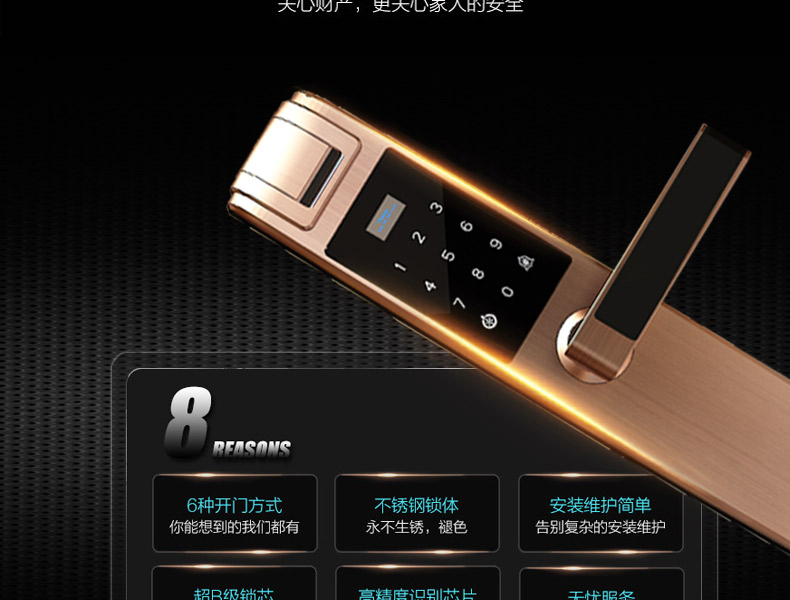 豪力士智能鎖廠(chǎng)家-新品D8202F上市